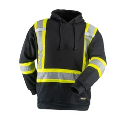 High-Visibility Hoodie with Reflective Stripes