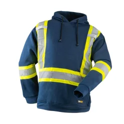 High-Visibility Hoodie with Reflective Stripes