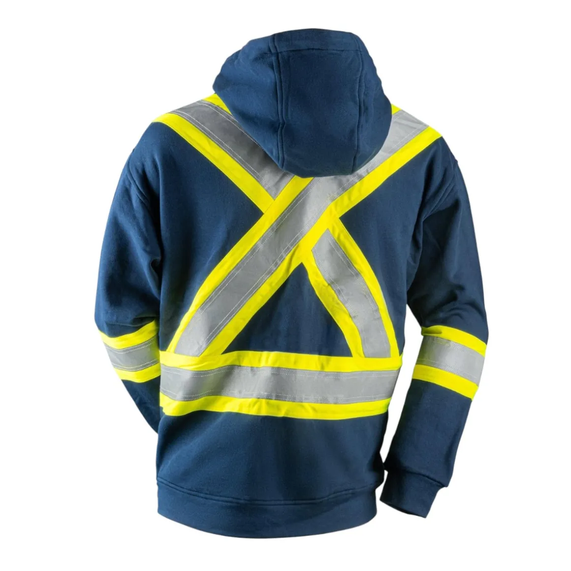 High-Visibility Hoodie with Reflective Stripes