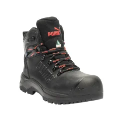 Men's Iron Black Work Boots with Composite Toecap