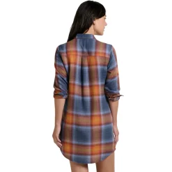 Women's Re-Form Long Sleeve Flannel Shirtdress
