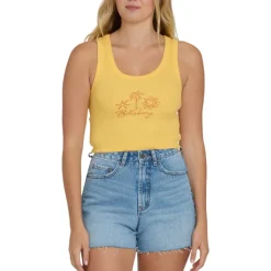 Women's Sun Palm Seashell Tank Top