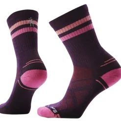 Women's Tube Slim Cushion Striped Hiking Socks.
