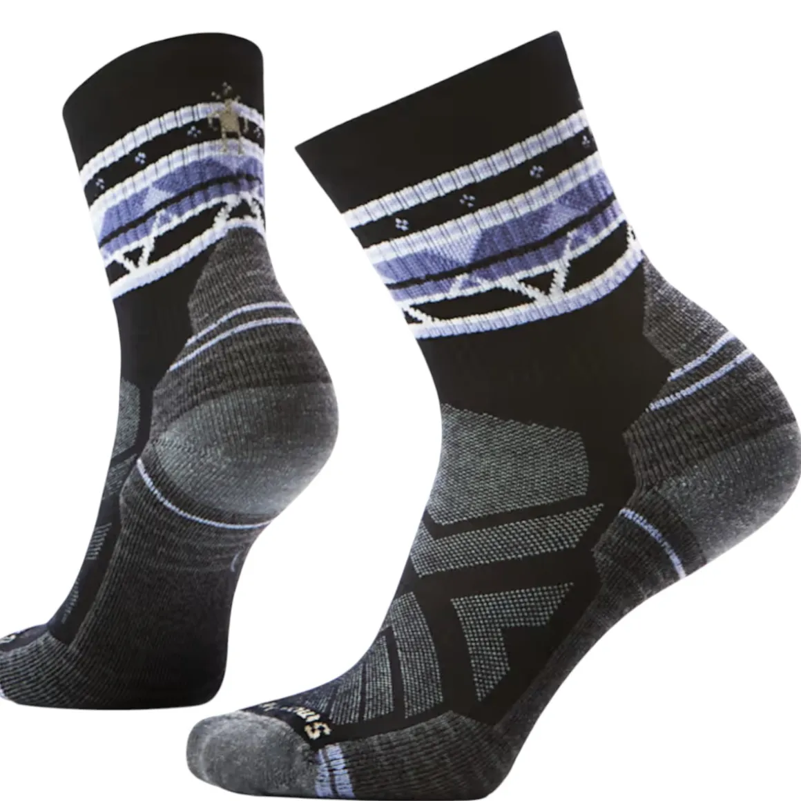 Women’s Zig Zag Valley Slim Cushion Hiking Mid Crew Socks
