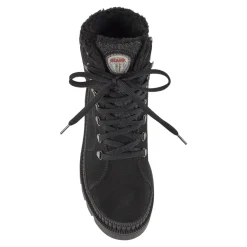 Women's Zip-Up Lace-Up Spiked Midnight Boots