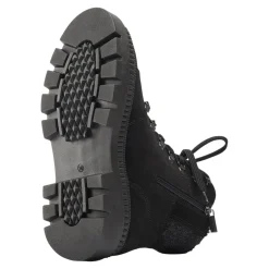 Women's Zip-Up Lace-Up Spiked Midnight Boots